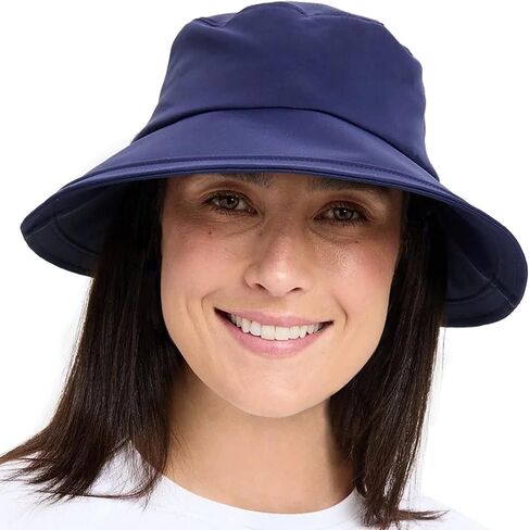 Solbari Women's Wide Brim Swim Sun Hat UPF 50+, Water-Resistant UV Protection with Ponytail Opening for Beach & Outdoor Pool in Kuwait