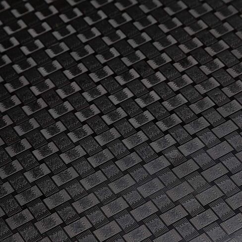 Plastic Fast Food Serving Tray,16.95 by 11.82-Inch,Set of 12 (Black) in Kuwait