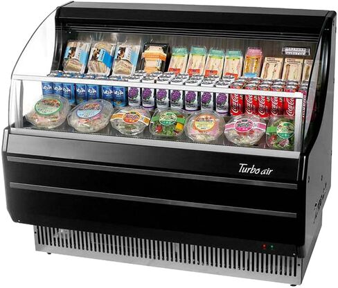 Turbo Air Tom-50sb-N Commercial Black Combination Air Open Display Marchandiser ، 14.1 Cu. قدم. in Saudi Arabia
