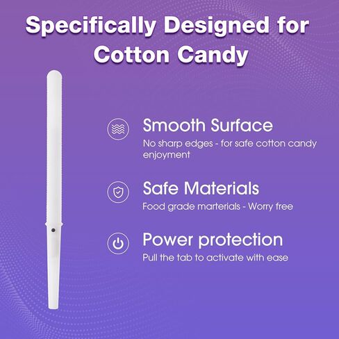 50 PCS LED Cotton Candy Candy - Therming Cotton Candy Sticks for Pirافح - حاملي حلوى القطن القابلة لإعادة الاستخدام ومقاوم للماء - ألوان نابضة بالحياة لعيد الميلاد وأعياد الميلاد والأحداث in Kuwait