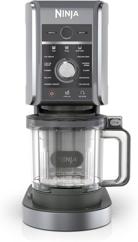 Ninja NC501 CREAMi Deluxe 11-in-1 Ice Cream & Frozen Treat Maker with 2 XL Family Size Pint Containers, Lavender (Renewed) in Saudi Arabia