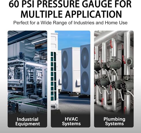 0-60 PSI مقياس الضغط المليء بالجليرين ، مقياس 2 بوصة ، الفولاذ المقاوم للصدأ ، 1/4 بوصة جبل ، مقياس ضغط 400 كيلو باسكال لمضخة البليار in Kuwait