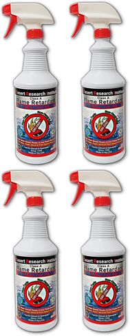 Fire Retardant Spray (Class A for Fabric, Wood, Theater Curtains & More) Eco-Safe, Non Toxic, C.A.C. Title-19, ASTM E84, DRI-ONE in Kuwait