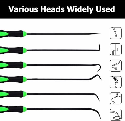 ALWORKKIT 10-Piece Precision Pick & Hook Set, Car Auto Oil Seal O-Ring Seal Gasket Pick Mini Precision Hooks Professional Puller Remover Mechanic Tool in Saudi Arabia