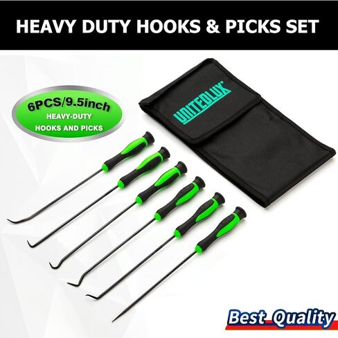 ALWORKKIT 10-Piece Precision Pick & Hook Set, Car Auto Oil Seal O-Ring Seal Gasket Pick Mini Precision Hooks Professional Puller Remover Mechanic Tool in Saudi Arabia