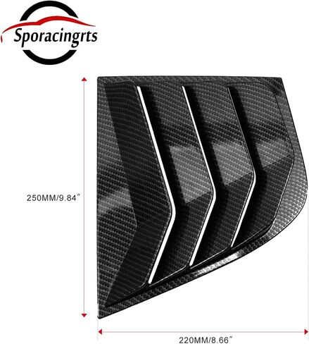Sporacingrts Side Window Louvers Scoop Cover Sunshade Cover for 2018-2022 Kia Stinger GT Line GT1 GT2 3D ABS Plastic Ventilation Deflector Easy Installation Heat Reduction Accessories in Saudi Arabia