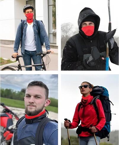3 Pieces Balaclava Face Mask Outdoor Cycling Headgear Motorcycle Face Masks for Men and Women (Orange) in Saudi Arabia