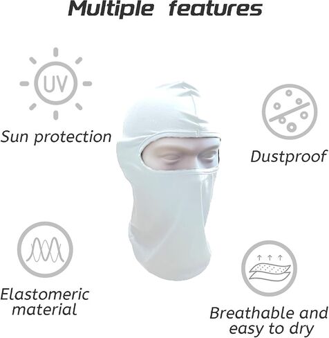 3 Pieces Balaclava Face Mask Outdoor Cycling Headgear Motorcycle Face Masks for Men and Women (Orange) in Saudi Arabia