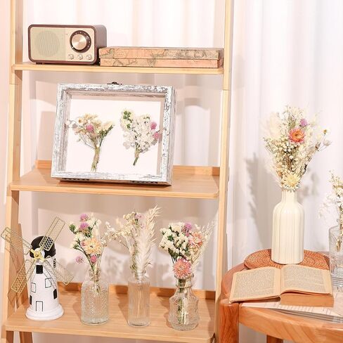 11 Kinds of Dried Flowers for Crafts Bulk DIY Natural Multi-color Dried Pampas Grass Lavender Forget Me Not Babys Breath with Stems Dry Flower Bouquets with Hemp Rope for Home Decor Floral Arrangement in Kuwait