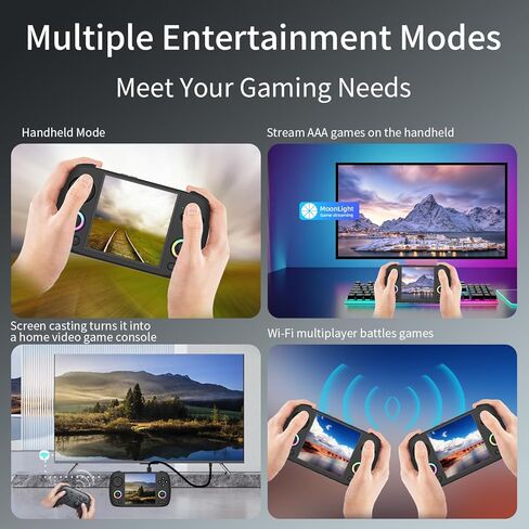 RG Cubexx Retro Handheld Game Console ، 3.95 بوصة IPS Screen Linux System مدمج في 64G TF Card Super in Kuwait