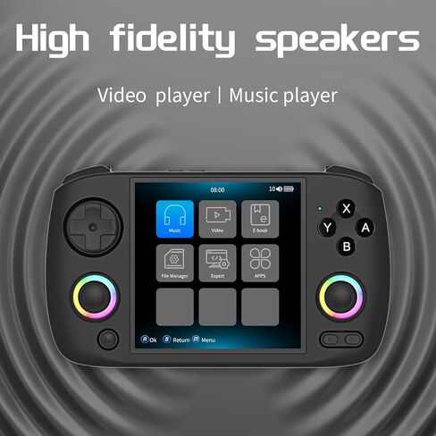 RG Cubexx Retro Handheld Game Console ، 3.95 بوصة IPS Screen Linux System مدمج في 64G TF Card Super in Kuwait