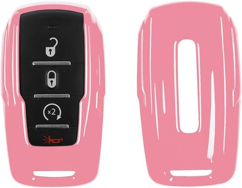 Key Fob Cover Key Case Shell Cover Holder Protector Fit for Dodge RAM 2018+, White in Kuwait