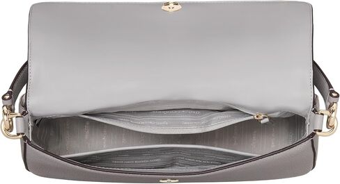 kate spade new york Hudson Pebbled Leather Flap Shoulder Bag, Pastry Pink in Saudi Arabia