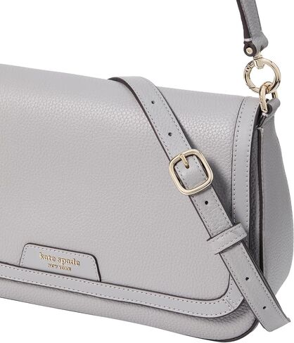 kate spade new york Hudson Pebbled Leather Flap Shoulder Bag, Pastry Pink in Saudi Arabia