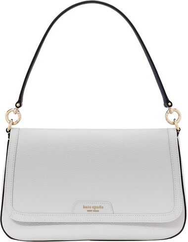 kate spade new york Hudson Pebbled Leather Flap Shoulder Bag, Pastry Pink in Saudi Arabia