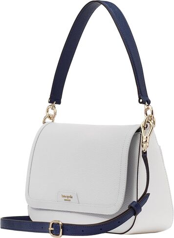 kate spade new york Hudson Pebbled Leather Flap Shoulder Bag, Pastry Pink in Saudi Arabia