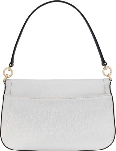 kate spade new york Hudson Pebbled Leather Flap Shoulder Bag, Pastry Pink in Saudi Arabia