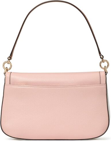 kate spade new york Hudson Pebbled Leather Flap Shoulder Bag, Pastry Pink in Kuwait