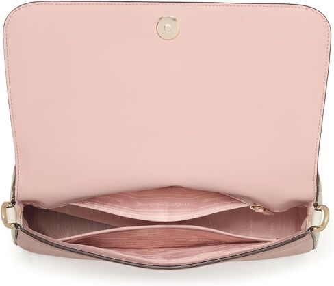 kate spade new york Hudson Pebbled Leather Flap Shoulder Bag, Pastry Pink in Kuwait