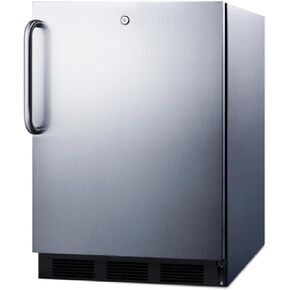 Summit Appliance SPR7BOSSTADA ADA Compliant Commercial Outdoor Refrigerator for Built-in or Freestanding Use in Complete Stainless Steel Exterior with Auto Defrost, Lock and Towel Bar Handle in Kuwait