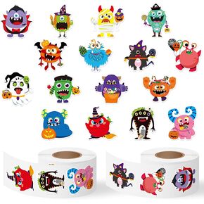 Haooryx Football Self Adhesive Stickers - 1000pcs(2 Rolls)16 Designs Cartoon Super Rugby Bowl Self-Adhesive Sticker Rolls Gift Wraping Decals I Love Football Touch Down Rugger Match Day Giftwrap Decor in Kuwait