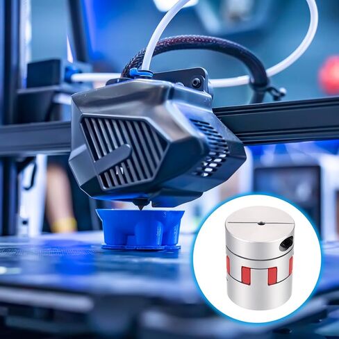 MECCANIXITY Aluminum 10mm to 19mm Flexible Spider Coupling L50mm x D40mm Coupler Jaw Spider Shaft Joint Connector for 3D Printers DIY CNC Router Milling Machine in Saudi Arabia