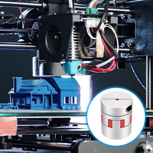 MECCANIXITY Aluminum 10mm to 19mm Flexible Spider Coupling L50mm x D40mm Coupler Jaw Spider Shaft Joint Connector for 3D Printers DIY CNC Router Milling Machine in Saudi Arabia