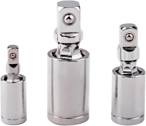 Artibetter 3pcs مجموعة محول المقبس المشترك العالمي - 1/2 ، 3/8 ، 1/4 بوصة مفاصل محرك دوارة لإصلاح السيارات والأدوات الميكانيكية in Saudi Arabia