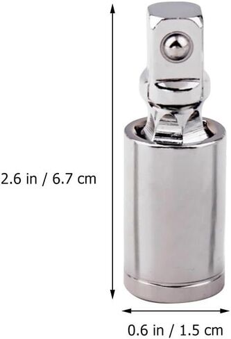 Artibetter 3pcs مجموعة محول المقبس المشترك العالمي - 1/2 ، 3/8 ، 1/4 بوصة مفاصل محرك دوارة لإصلاح السيارات والأدوات الميكانيكية in Saudi Arabia