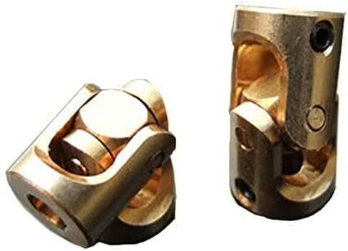 1pcs اقتران المحرك D7mm x L12.8mm اقتران مفصل عالمي النحاس 3 مم إلى 3 مم ، ويستخدم في مختلف السيارات والقوارب ، ومقرن موصل المحرك ثلاثي القسم in Kuwait