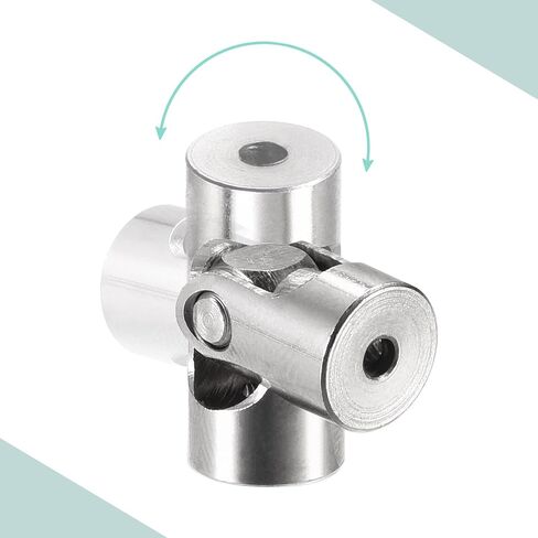 Meccanixity 2mm إلى 3mm dia inner diat roundable dointable incaft incaft jotpling motion ancler l23 x d9 with procks and wrench for rc model pack of 4 in Kuwait