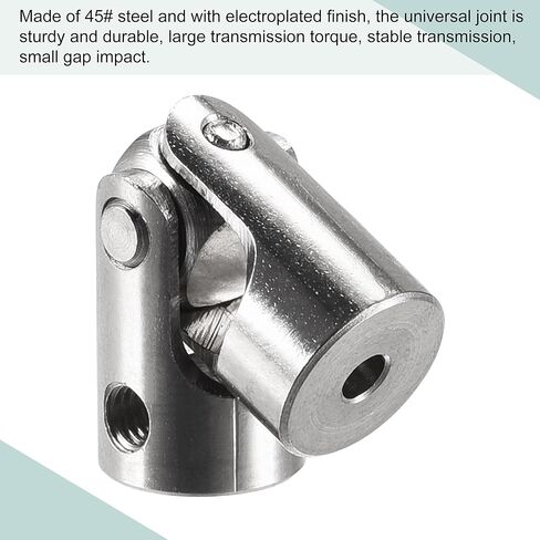 MECCANIXITY 2mm to 3mm Inner Dia Rotatable Universal Joint Shaft Coupling Motor Shaft Coupler L23 x D9 with Screws and Wrench for RC Model Pack of 4 in Kuwait