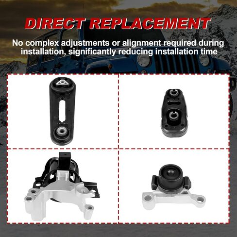 Engine Motor Mount Kit and Transmission Mount A7314 A4305 A7315 A4301 Compatible for Nissan Sentra 1.8L Auto Trans 2000-2006 (Set of 4) in Saudi Arabia