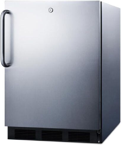 Summit Appliance SPR7BOSSTADA ADA Compliant Commercial Outdoor Refrigerator for Built-in or Freestanding Use in Complete Stainless Steel Exterior with Auto Defrost, Lock and Towel Bar Handle in Kuwait
