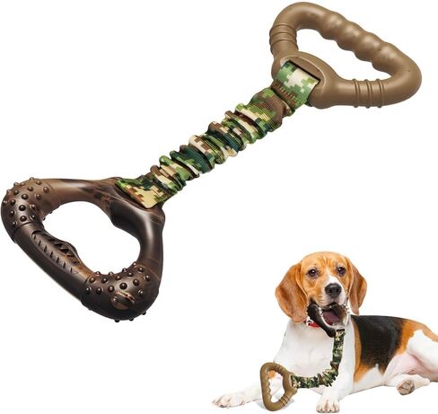 Dog Tug Toy for Large Dogs – Durable Tug-of-War Toy for Aggressive Chewers, Interactive Training Chew Toy with Elastic Rope for Indoor & Outdoor Play in Kuwait