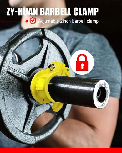 Olympic Barbell Clamps 2 inch Adjustable Barbell Clips Quick Release Pair of Locking Weight Clips for Bars in Saudi Arabia