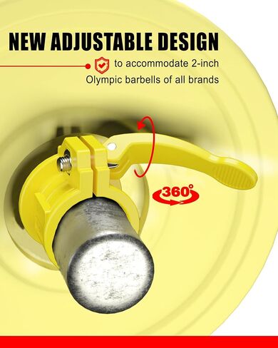 Olympic Barbell Clamps 2 inch Adjustable Barbell Clips Quick Release Pair of Locking Weight Clips for Bars in Saudi Arabia
