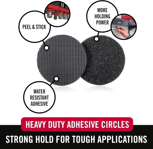 VELCRO Brand Industrial Fasteners Stick-On Adhesive | Professional Grade Heavy Duty Strength | Indoor Outdoor Use, 1 7/8in, Circles 4 Sets (Pack of 2) in Saudi Arabia