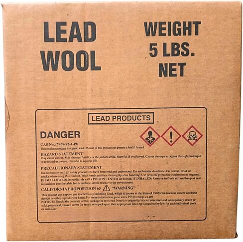 Rotometals' Lead Wool - (5lb Box) - Made in The USA in Saudi Arabia