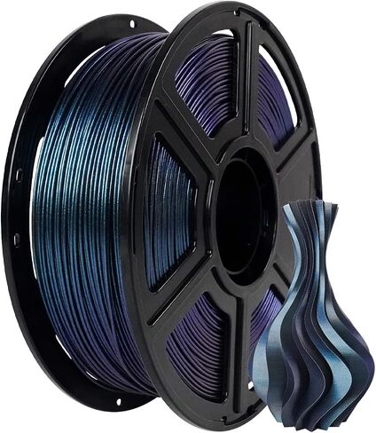 FLASHFORGE PLA Filament 1.75mm +/- 0.02mm Burnt Titanium, Color Changeable 3D Printer Filament 1kg (2.2lbs), Chameleon Changing Colors with Light, Perfectly Hide The Layer Line in Kuwait