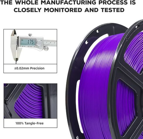 FLASHFORGE PLA Filament 1.75mm +/- 0.02mm Burnt Titanium, Color Changeable 3D Printer Filament 1kg (2.2lbs), Chameleon Changing Colors with Light, Perfectly Hide The Layer Line in Kuwait