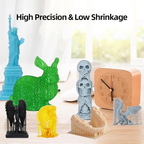 ANYCUBIC 3D Printer Resin, 405nm High Precision Fast Curing UV Photopolymer Resin for LCD 3D Printing, 1kg Grey in Kuwait