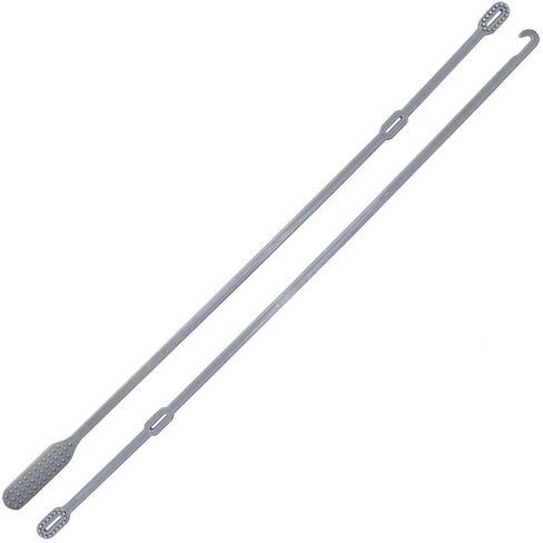 18" Long Cast Scratcher, Cleaner/Sanitizer and Hook for itching and Cleansing cast Covered arms and Legs (Grey) in Saudi Arabia