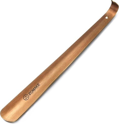 ZOMAKE 16.5 Inch Long Shoe Horn for Boots, Stainless Steel, Metal Shoe Horn Long Handle for Seniors, Men and Women(Black) in Saudi Arabia