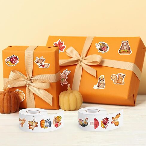 Haooryx Football Self Adhesive Stickers - 1000pcs(2 Rolls)16 Designs Cartoon Super Rugby Bowl Self-Adhesive Sticker Rolls Gift Wraping Decals I Love Football Touch Down Rugger Match Day Giftwrap Decor in Saudi Arabia