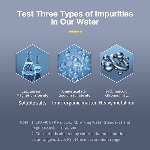 2025 All-New 4 in 1 Tds Meter Digital Water Tester - Accurate and Reliable TDS EC & Temp(°C,°F) Meter - 0-9990ppm - Professional Testing for Drinking Water, RO/DI System, Aquariums etc in Kuwait