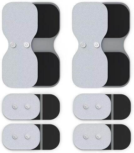 AUVON Official Wireless TENS Unit Electrode Pads Only Compatible with AUVON Wireless TENS Device TX6224, 12-Pack Reusable TENS Unit Replacement Pads in 2 Sizes, Premium Stickiness & Skin Friendly in Kuwait