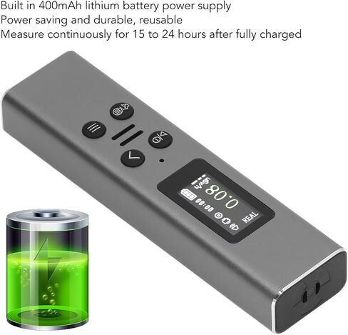 Geiger Counter USB Charging with TFT HD Display 400mAh Nuclear Radiation Detector for Home (Red) in Saudi Arabia