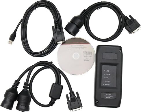 ET3 317-7485 Communication Adapter Diagnostic Tool is Suitable for CAT Trucks, excavators and Engines, Equipped with 2023A, 2021B, 2019C Type 6+9+14 pin Cables (ET3 with Software) in Saudi Arabia