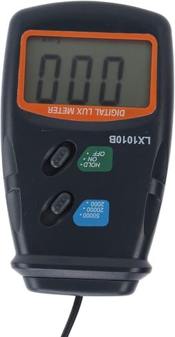 Digital Photometer Luxmeter Light Meter LX-1010B with Reading Lock Function, Quick Response for Field Work, 0Lx~50000Lx Range in Saudi Arabia